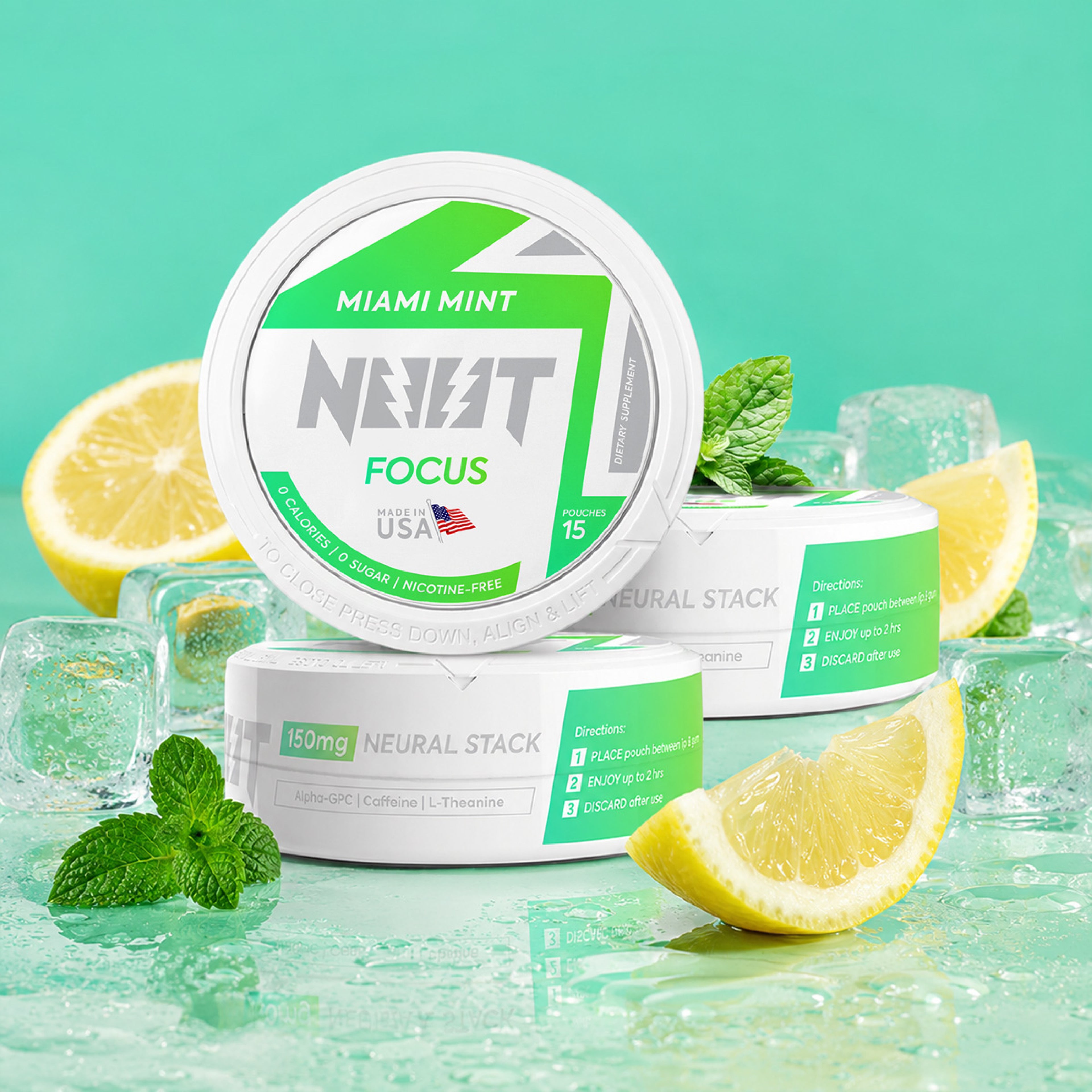 NOOT Focus Pouches - Miami Mint
